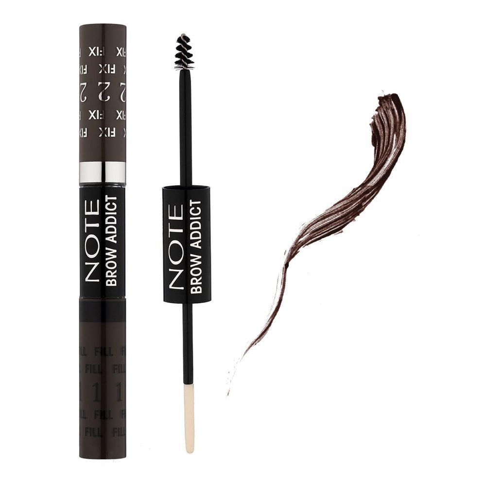 J. Note Brow Addict Tint & Shaping Gel, 04 Grey Brown - Main Image
