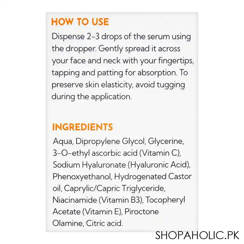 Saeed Ghani Brightening & Anti-Aging Vitamin C Super Serum, Infused With Niacinamide, 30ml - Image 4