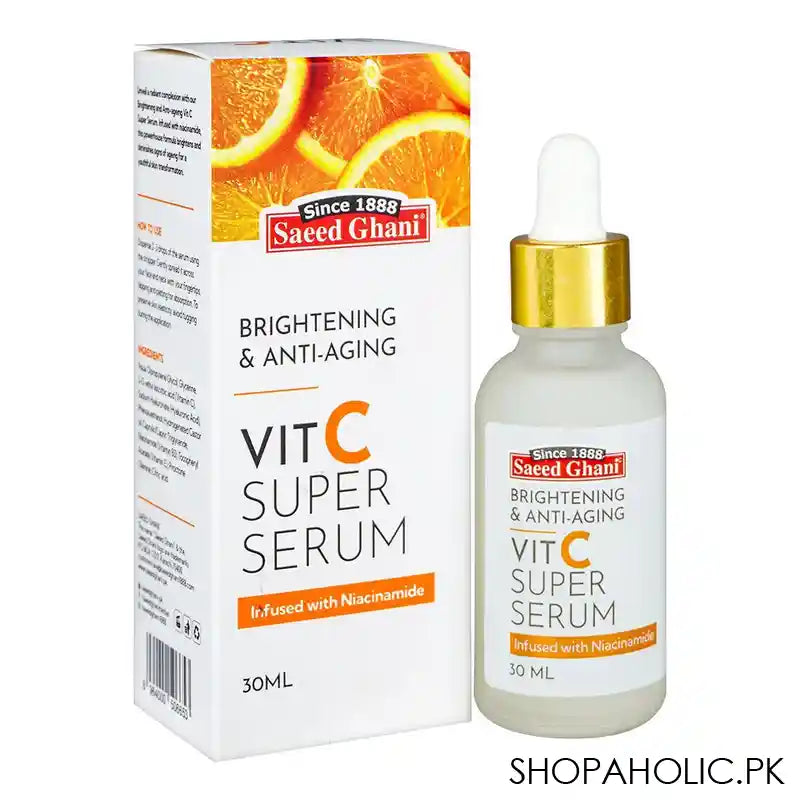 Saeed Ghani Brightening & Anti-Aging Vitamin C Super Serum, Infused With Niacinamide, 30ml - Main Image