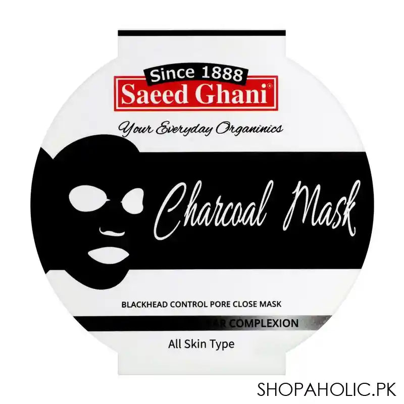 Saeed Ghani Charcoal Face Mask, All Skin Types, 180g - Image 3