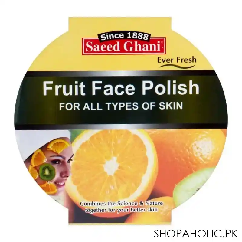 saeed ghani fruit face polish, all skin types, 180g image2