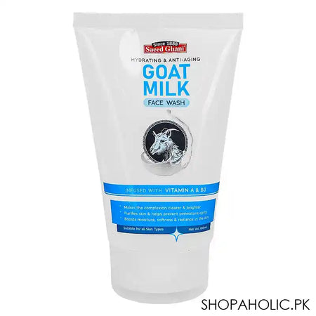 Saeed Ghani Hydrating & Anti-Aging Goat Milk Face Wash, Suitable For All Skin Types, 100ml Main Image