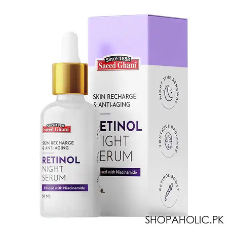 Saeed Ghani Skin Recharge & Anti Aging Retinol Night Serum, 30ml Main Image