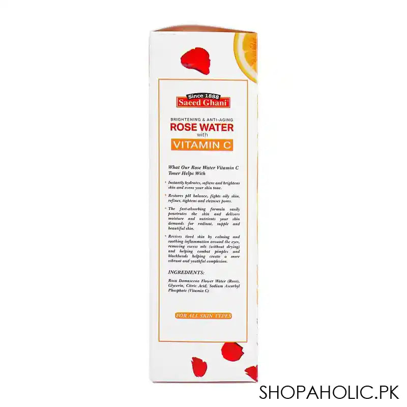 Saeed Ghani Vitamin C + Rose Water, 120ml - Image 5
