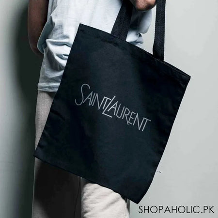 saint laurent heavy canvas tote bag main image