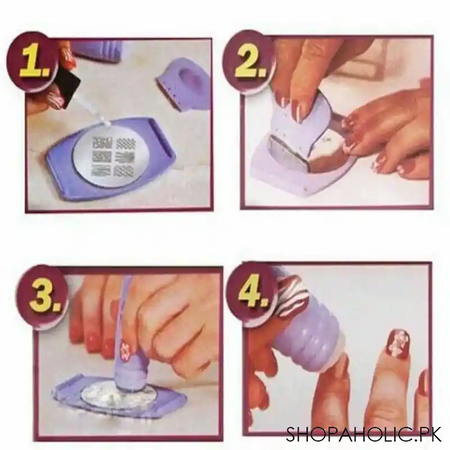saloon express nail art stamping kit image4