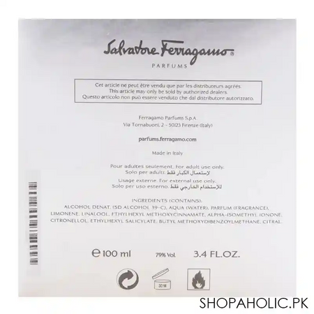 salvatore ferragamo f by ferragamo pour homme eau de toilette 100ml image3