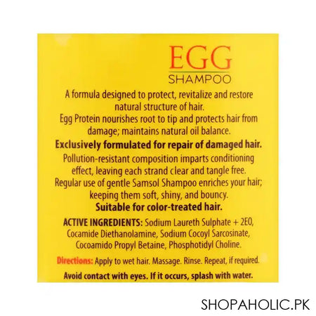 Samsol Egg Daily Use Shampoo - Image 3