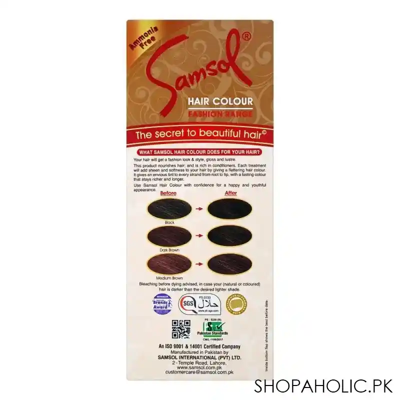 samsol fashion range hair colour, 1 black image2