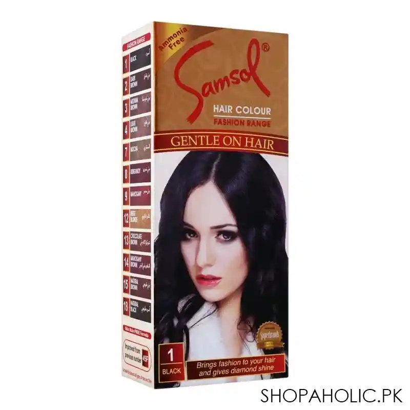 samsol fashion range hair colour, 1 black main image