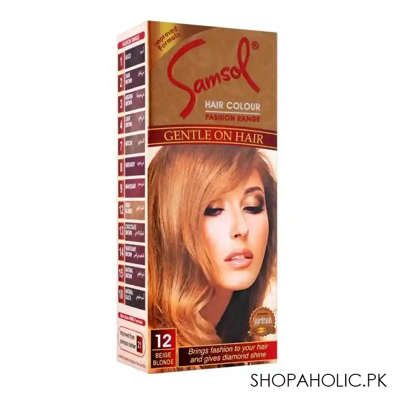 samsol fashion range hair colour, 12 beige blonde main image