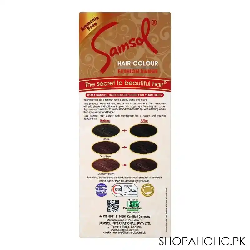 samsol fashion range hair colour, 2 dark brown image2