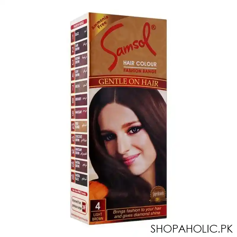 samsol fashion range hair colour, 4 light brown main image
