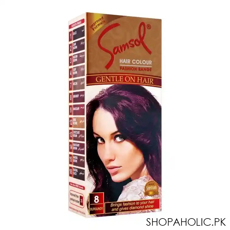 samsol fashion range hair colour, 8 burgundy main image