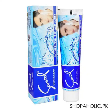 Samsol Moisturizing Perfumed Lather Shaving Cream, 72g - Main Image
