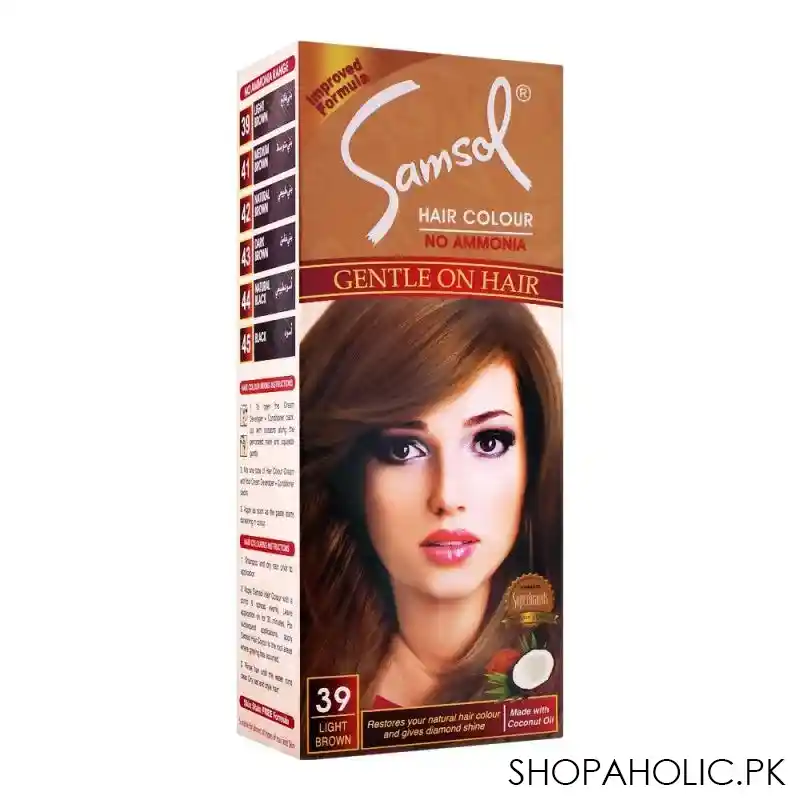 samsol no ammonia hair colour, 39 light brown main image