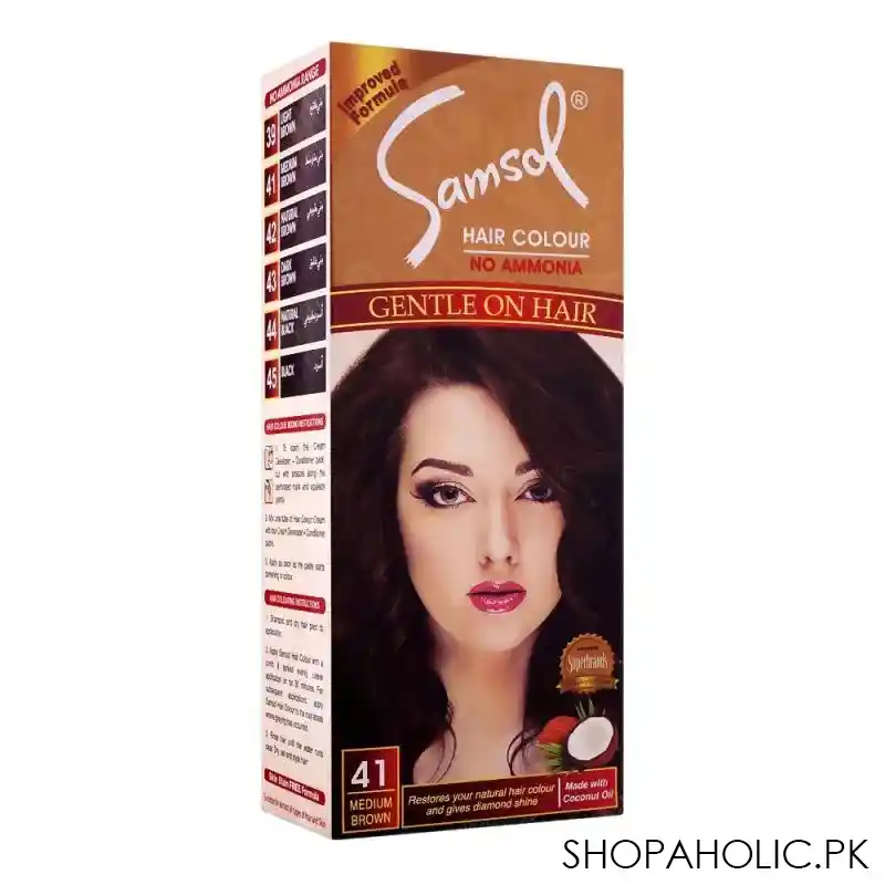 samsol no ammonia hair colour, 41 medium brown main image