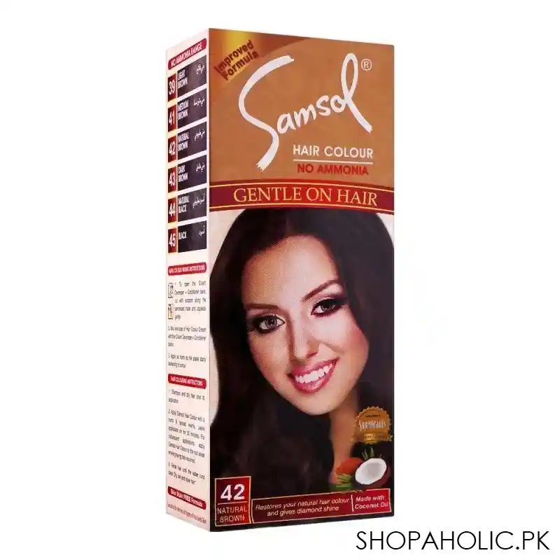 samsol no ammonia hair colour, 42 natural brown main image