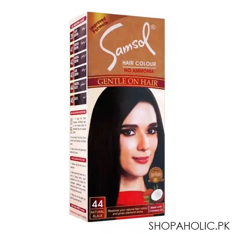 samsol no ammonia hair colour, 44 natural black main image