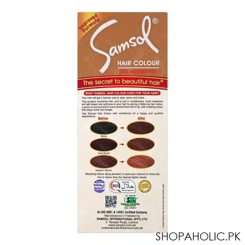 samsol no ammonia hair colour, 45 black image2