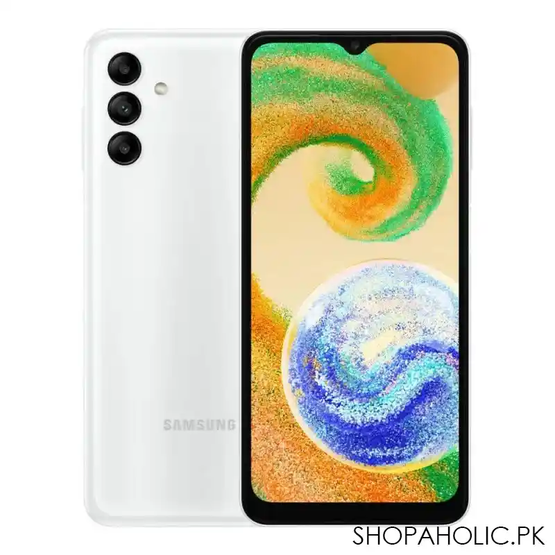 samsung galaxy a04s 4/128gb, white, mobile set main image