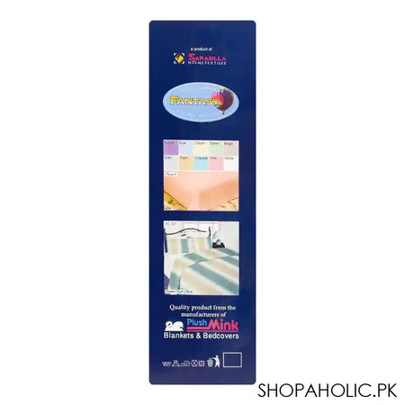 Sanaullah Fantasy Double Cotton Bed Sheet, Blue - Image 5