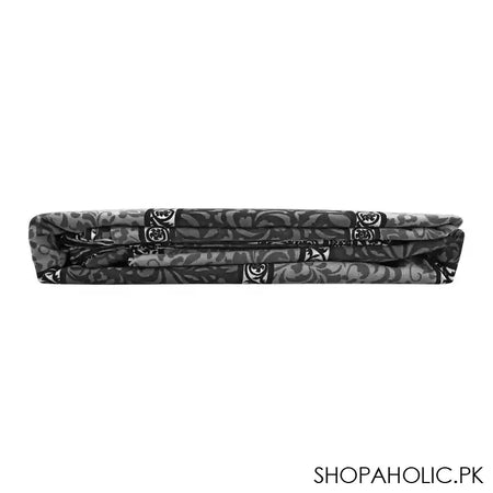 Sanaullah Fantasy Double Cotton Bed Sheet, Grey - Image 2