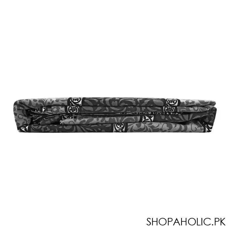 Sanaullah Fantasy Double Cotton Bed Sheet, Grey - Image 2