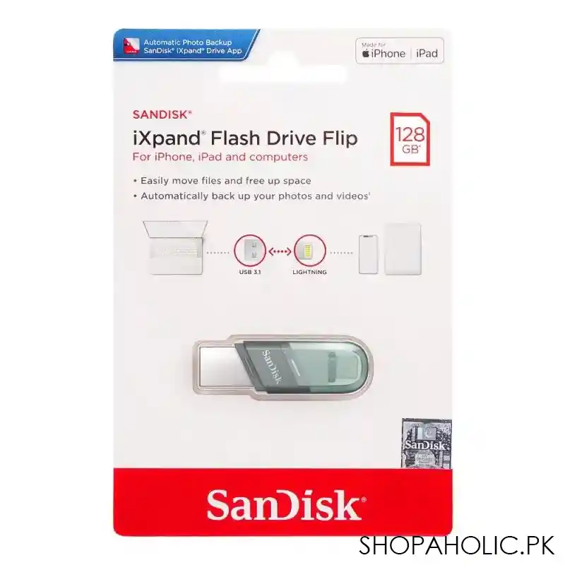 sandisk ixpand flash drive flip, 128gb image4