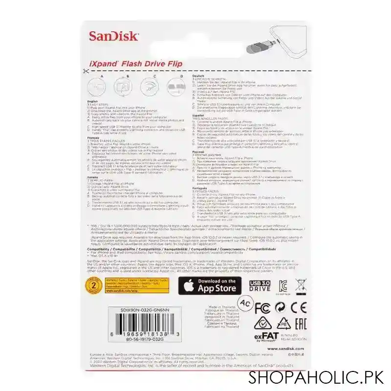 sandisk ixpand usb flash drive flip, 32gb image5