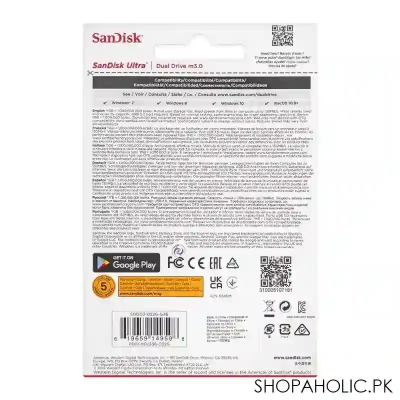 sandisk ultra 32gb dual drive, m3.0 otg flash drive android image3