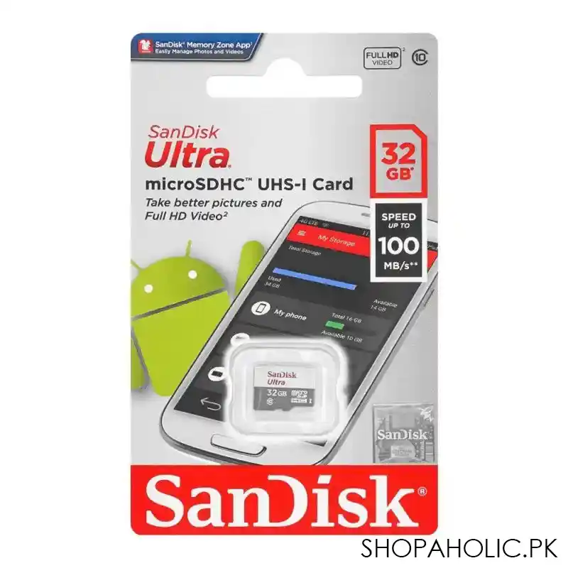 sandisk ultra 32gb micro sdhc uhs 1, speed upto 100mb/s image2