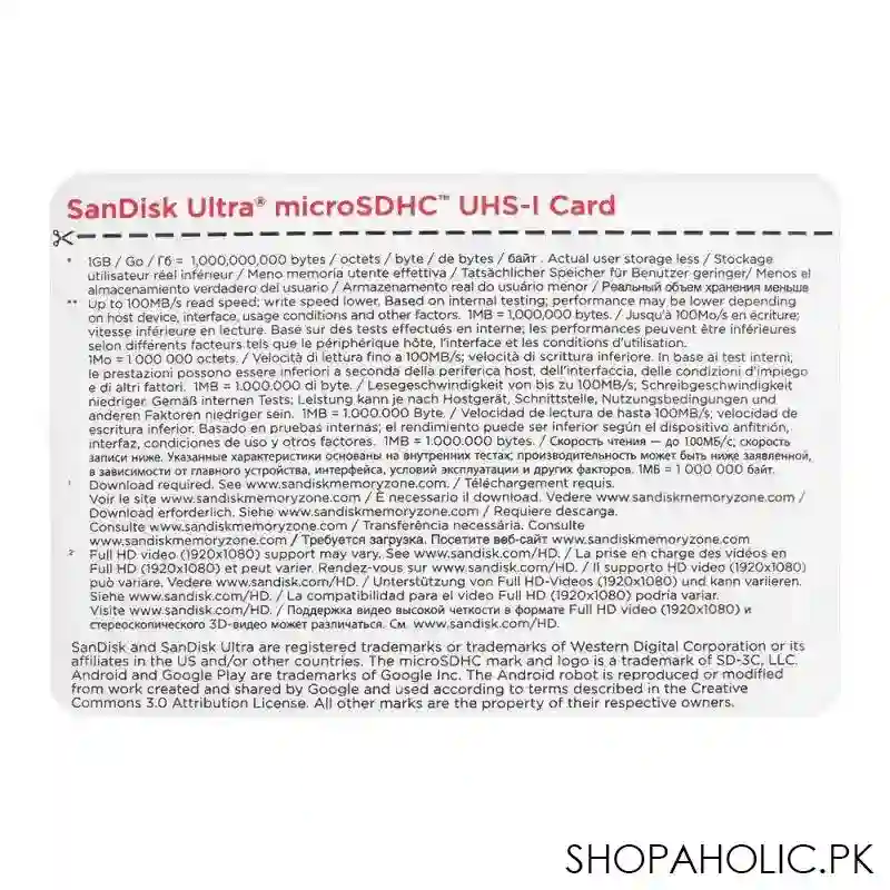 sandisk ultra 32gb micro sdhc uhs 1, speed upto 100mb/s image4