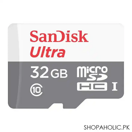 sandisk ultra 32gb micro sdhc uhs 1, speed upto 100mb/s main image