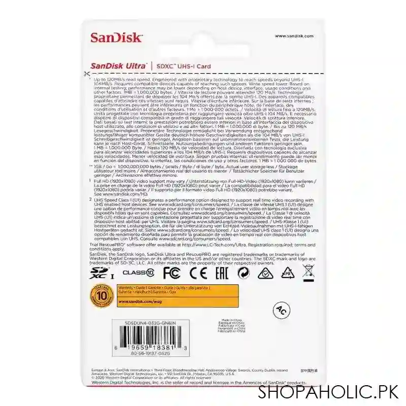 sandisk ultra 32gb sdhc uhs 1 card, 120mb/s image3