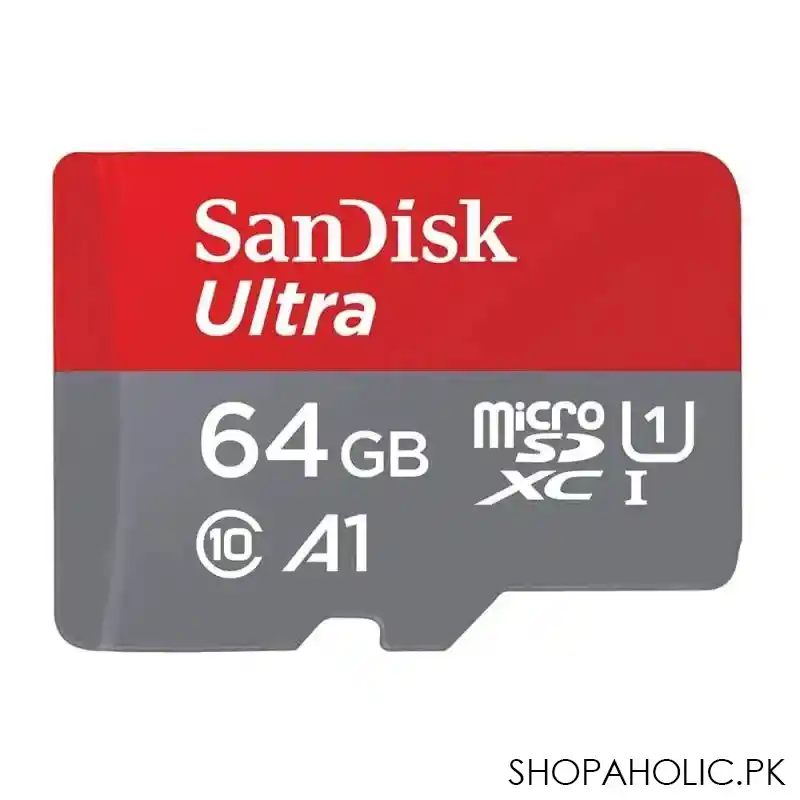 sandisk ultra 64gb micro sdxc uhs 1 card, 140mb/s main image