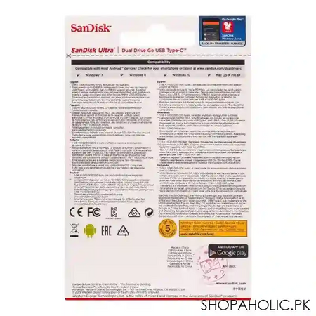 sandisk ultra dual drive go usb type c, 32gb image2