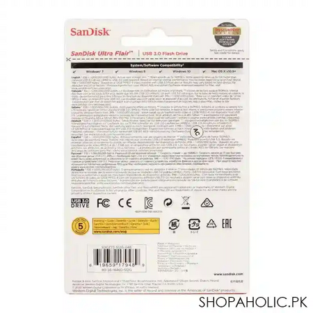 sandisk ultra flair usb 3.0 512gb flash drive image3