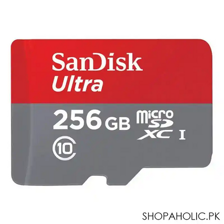 sandisk ultra micro sdxc uhs 1 card, 100 mb/s, 256gb main image