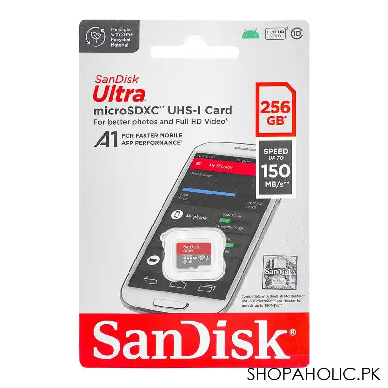 Sandisk Ultra Micro SDXC UHS-1 Card, 150MB/s, 256GB - Image 3