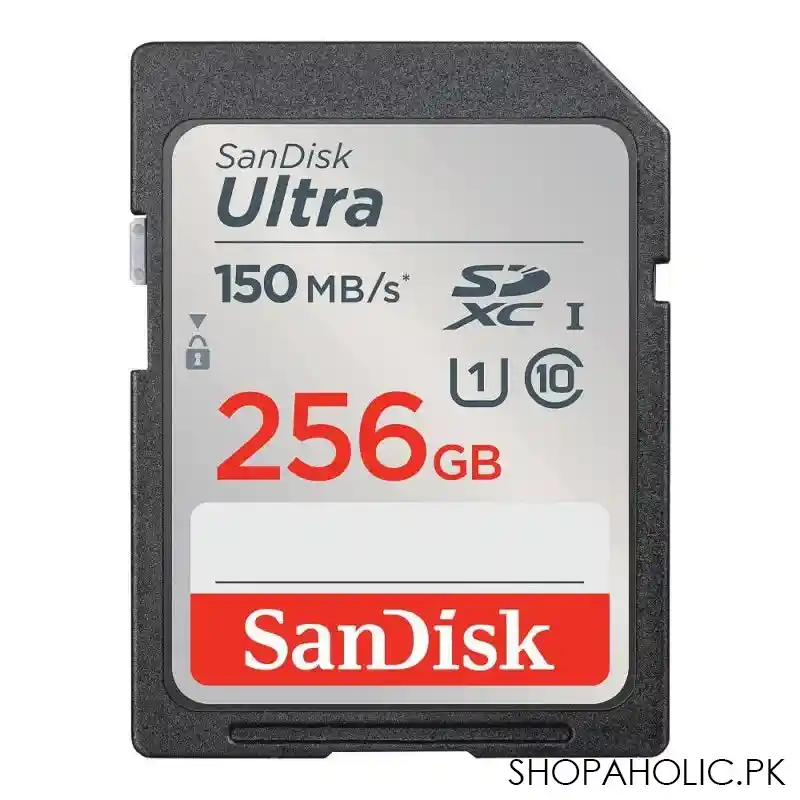 sandisk ultra sdxc uhs 1 card, 150mb/s, 256gb main image
