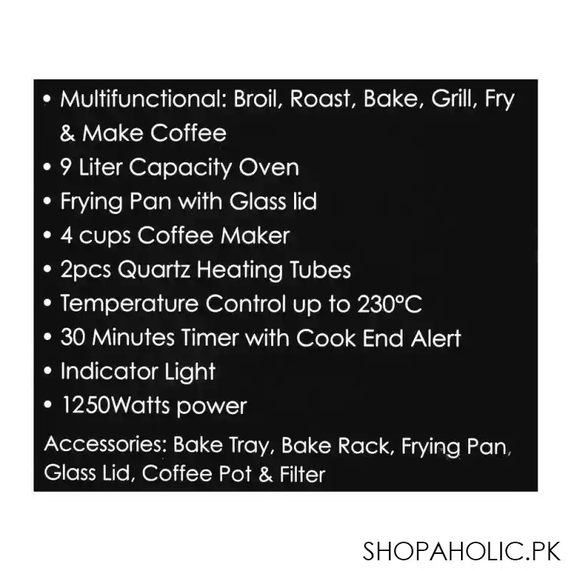 sanford 3 in 1 breakfast maker, 1250w, sf 5605eo image5