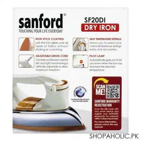 sanford dry iron, 1000 1200w, sf 20d1 image5