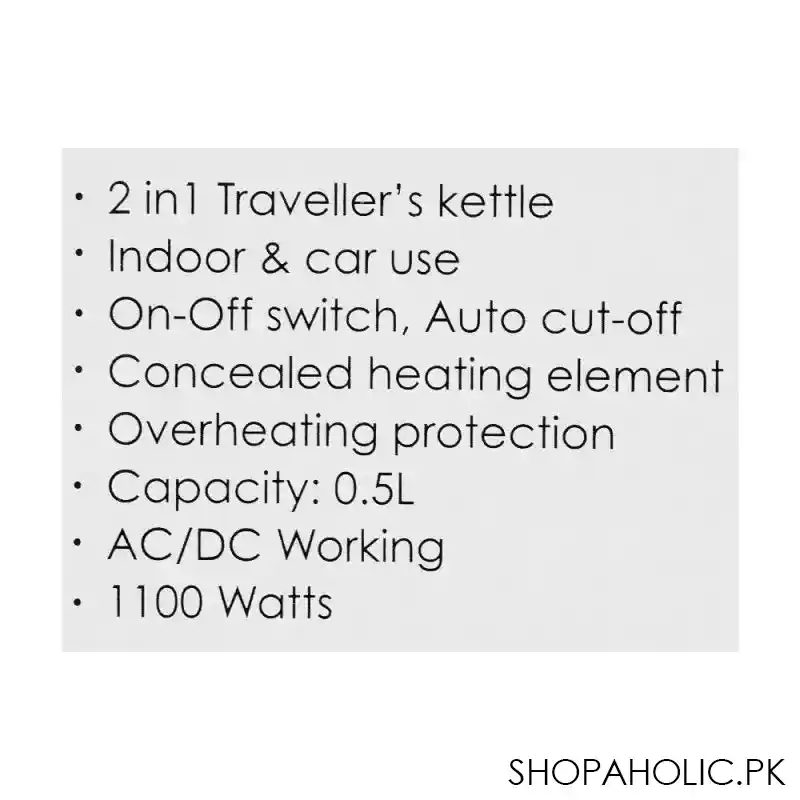 sanford electric kettle, 1100w, 0.5 liter, sf 3351ek image4