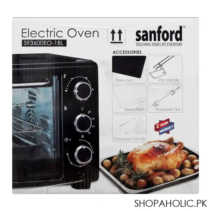 Sanford Electric Oven, 18 Liters, 1280W, SF-3600EO - Image 5