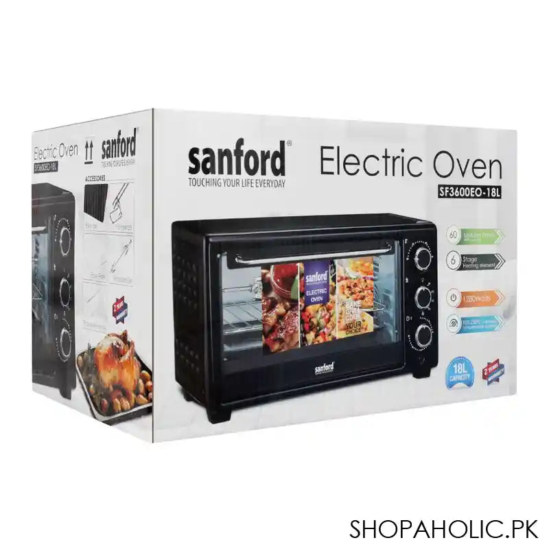 Sanford Electric Oven, 18 Liters, 1280W, SF-3600EO - Image 7