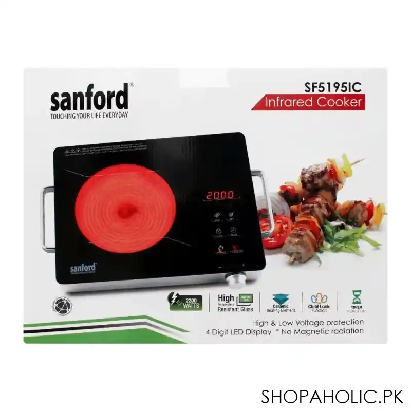 sanford infrared electric cooker, 2200w, sf 5195ic image3