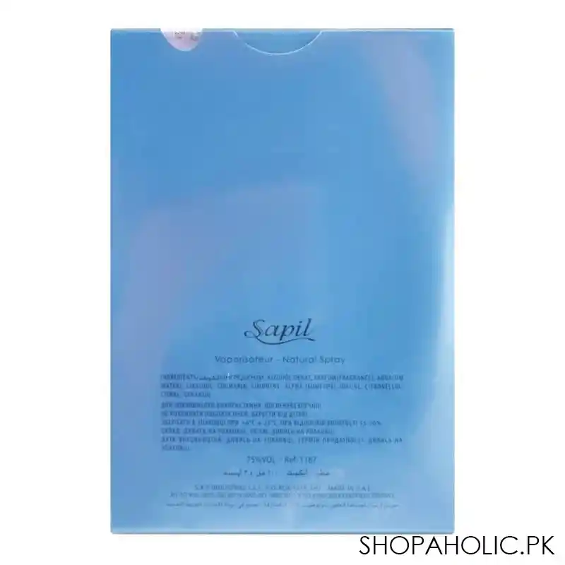 sapil iconic pour homme eau de toilette, for men, 100ml image3