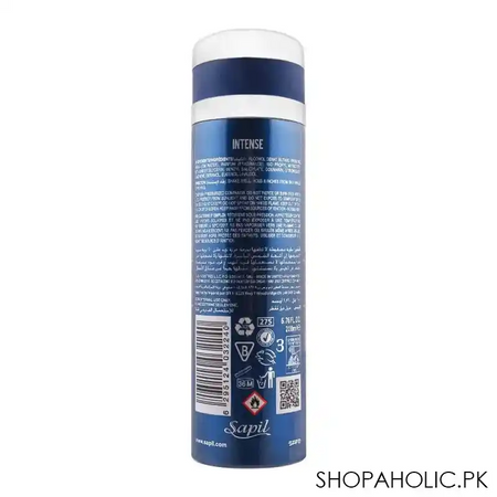 sapil intense for men perfumed deodorant spray, 200ml image2