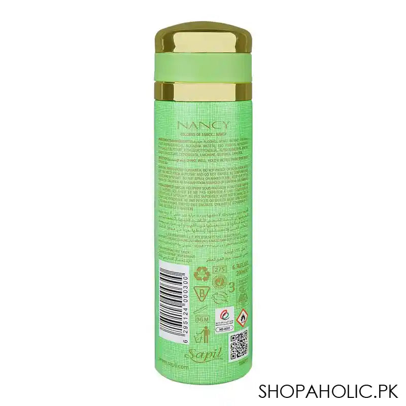 Sapil Nancy Perfumed Deodorant Spray, For Women's, 200ml - Image 3